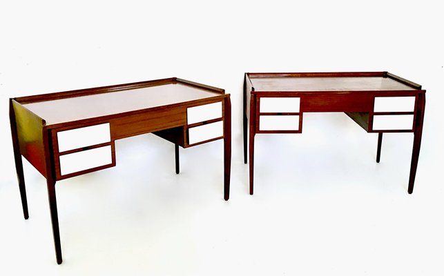 Mid Century Formica Writing Desks Set Of 2 For Sale At Pamono