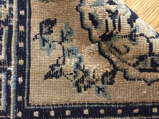 Antique Tibetan Hand-Knotted Saddle Rug with Tang & Song