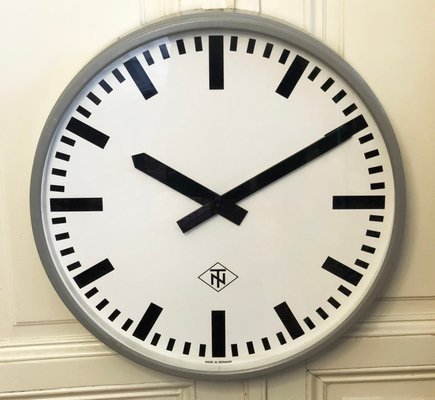 Industrielle Deutsche Uhr Von Telefonbau Und Normalzeit 1970er