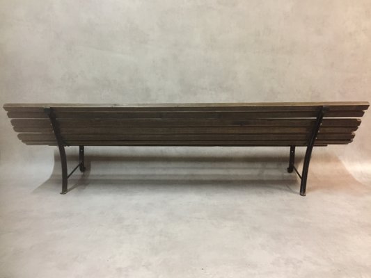 Antique Children S Wood And Metal Garden Bench For Sale At Pamono