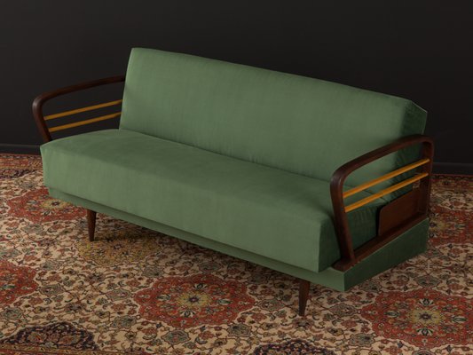 Green Sofabed With Two Tone Frame 1950s
