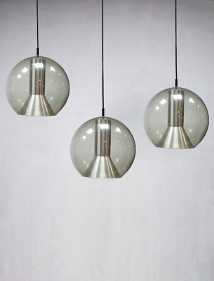 Large Dutch Globe Pendant Lamp by Frank Ligtelijn for Raak Globe Hanging Lamp by Frank Ligtelijn for Raak, 1960s for