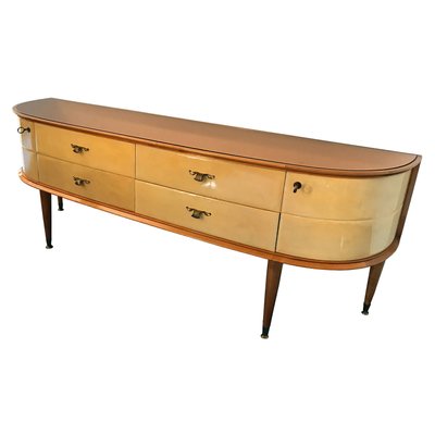 Mid Century Italian Parchment Dresser 1950s