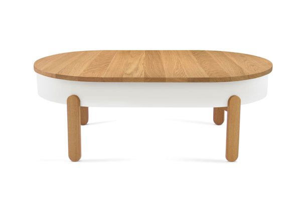 Large Oak White Batea Coffee Table By Daniel García Sánchez For Large Oak White Batea Coffee Table By Daniel García Sánchez For Woodendot 1