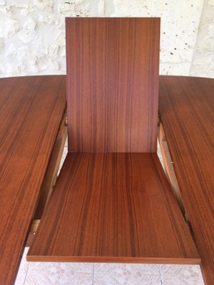 Extendable Scandinavian Teak Dining Table With Hidden Erfly Leaf Extendable Scandinavian Teak Dining Table With Hidden Erfly Leaf 1960s 17