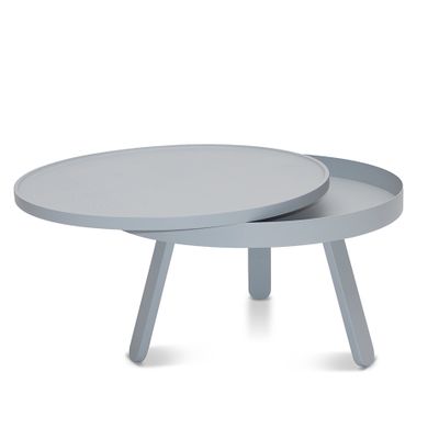 Medium Grey Batea Coffee Table With, Grey Coffee Table With Storage
