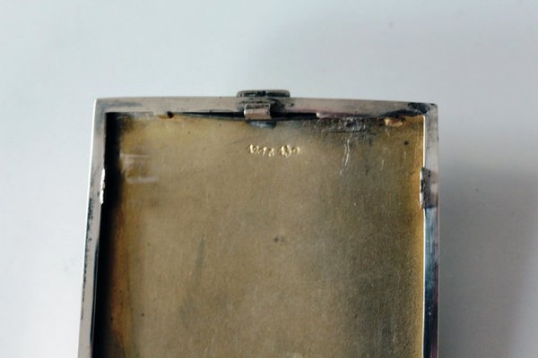 Österreichische Vintage Zigarettendose aus Silber bei Pamono kaufen