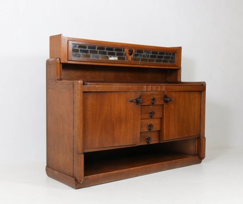 Art Deco Oak Credenza By Hildo Krop For Gebroeders Monsieur