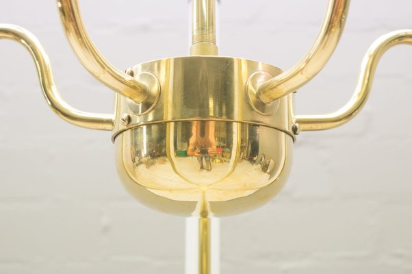 Mid Century Brass Ceiling Lamp With Fluorescent Tubes For Sale At