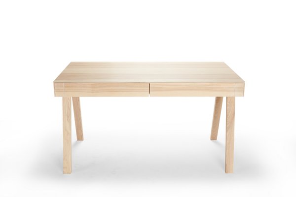 Large 4.9 Desk in Warm Lithuanian Ash by Marius Valaitis for Emko