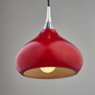 Vintage Drop Shaped Red Pendant Light 1970s For Sale At Pamono