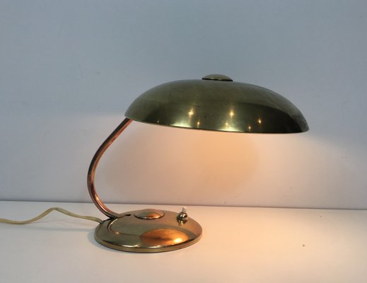 small brass table lamp