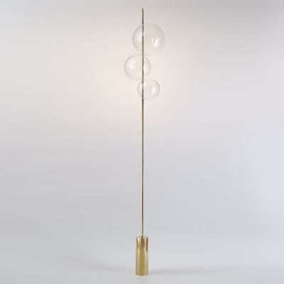 Grandine Mirror Polished Br Sculptural Floor Lamp With 3 Lights Grandine Mirror Polished Br Sculptural Floor Lamp With 3 Lights By Silviomondinostudio 1