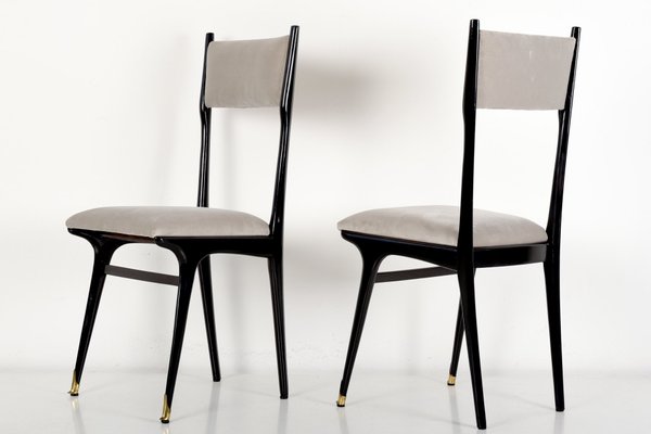 Chaises Hautes De Salle A Manger Par Ico Parisi 1950s Set De 6