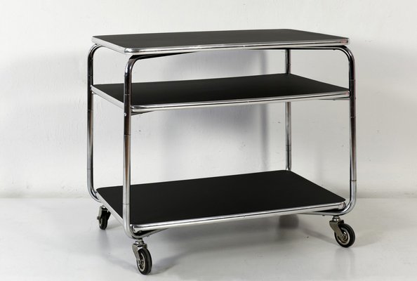 German Side Table With Wheels 1950 For Sale At Pamono