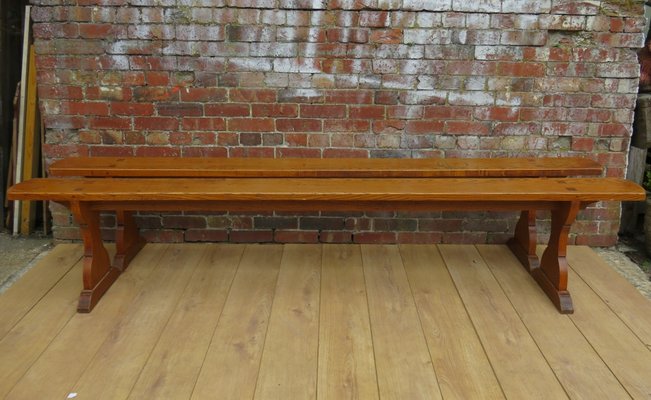 French Oak Benches 1930s Set Of 2 For Sale At Pamono