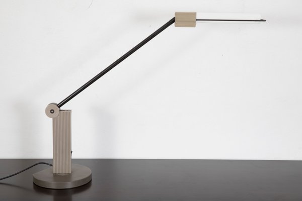 Fluorescent Grey Desk Lamp By Ernesto Gismondi For Artemide 1983
