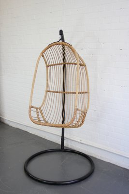 Mid Century French Rattan Swing Chair 1950s For At Pamono Mid Century French Rattan Swing Chair 1950s 1