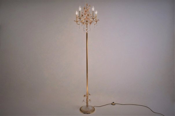 Deutsche Stehlampe Mit Vergoldetem Messinggestell Von Palwa