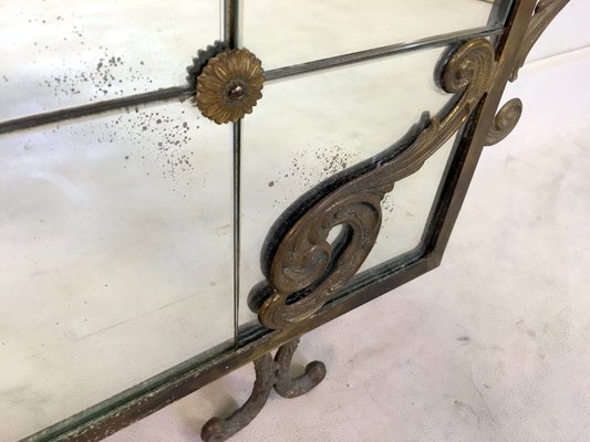 Large Vintage Italian Brass Floor Standing Mirror For At Pamono Brass Floor Standing Mirror