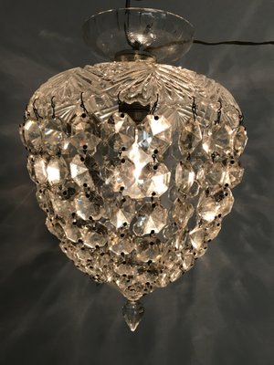 Vintage Italian Crystal Light Pendant Vintage Italian Crystal Light Pendant