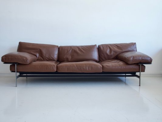 Sis Leather Sofa By Antonio Citterio Paolo Nava Brown For B Sis Leather Sofa By Antonio Citterio