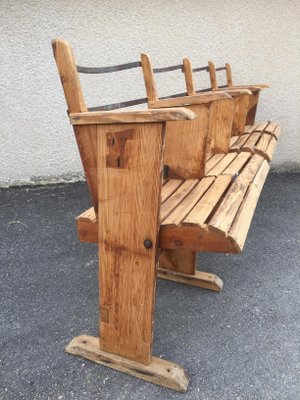 Antique Industrial Wooden Bench For Sale At Pamono