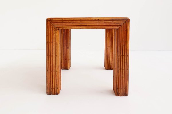 Italian Bamboo Coffee Table 1960s Italian Bamboo Coffee Table 1960s