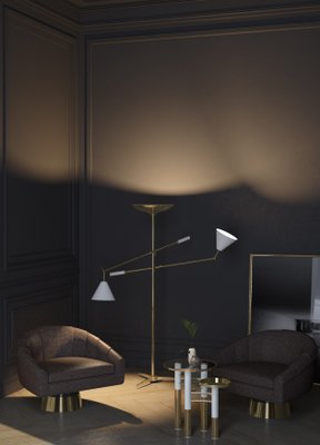 Torchiere Floor Lamp From Covet Paris For Sale At Pamono