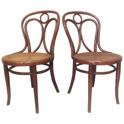 Sillas de comedor antiguas de caña de Thonet, década de 1900. Juego ... Sillas de comedor antiguas de caña de Thonet, década de 1900. Juego ...