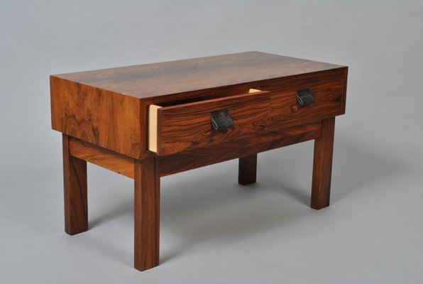 Danish Rosewood Low Side Table With Drawers 1960s For Sale At Pamono