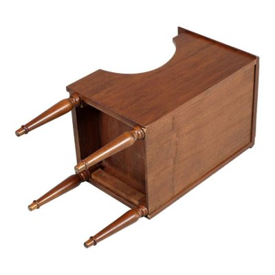 Vintage Walnut Magazine Rack Or Nightstand 1940s For Sale At Pamono