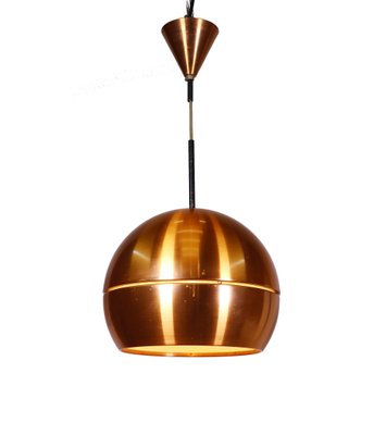 Mid Century Modern Copper Pendant Lamp, Mid Century Modern Pendant Lamp