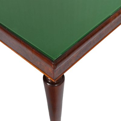 Mid Century Italian Walnut Dining Table 6 Chairs