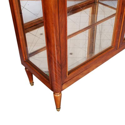 Mid Century Modern Cherrywood Display Cabinet 1950s For Sale At