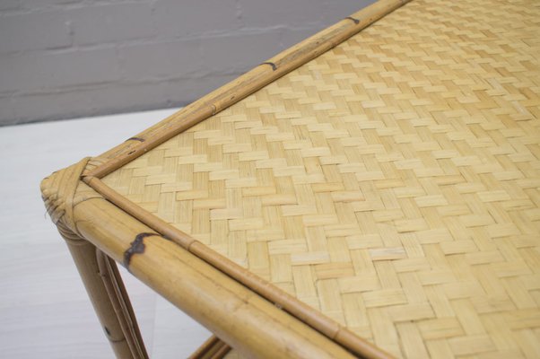 Large Bamboo Rattan Coffee Table 1960s For At Pamono Large Bamboo Rattan Coffee Table