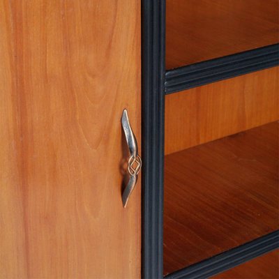 Cherrywood Bookcase With 2 Doors By Guglielmo Urlich For Arca Mi
