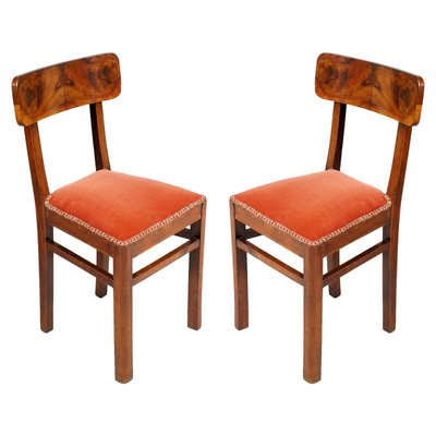 Art Deco Walnut Chairs Set Of 2 For At Pamono Art Deco Walnut Chairs Set Of 2 1