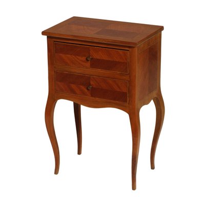 Vintage Italian Walnut Maple Nightstand 1940s For Sale At Pamono