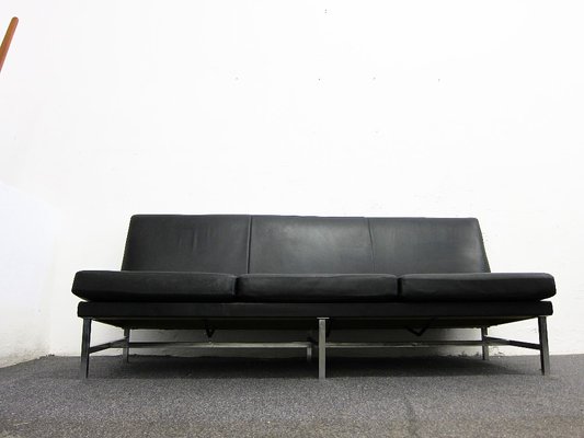 3 Seater Leather Sofa From Thonet 1960s 3 Seater Leather Sofa From Thonet 1960s