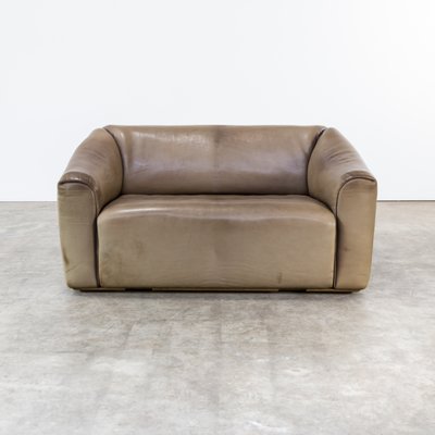 Ds47 Leather Two Seat Sofa From De Sede 1960s For At Pamono Ds47 Leather Two Seat Sofa From De Sede 1960s 3