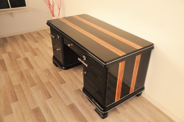 Art Deco Indian Apple Wood Desk For Sale At Pamono
