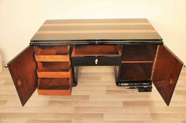 Art Deco Indian Apple Wood Desk For Sale At Pamono
