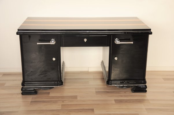 Art Deco Indian Apple Wood Desk For Sale At Pamono