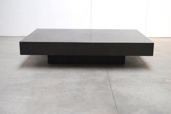 Large Italian Lacquered Wood Coffee Table By Rizzo 1970s For Large Italian Lacquered Wood Coffee Table By Rizzo 1970s 1