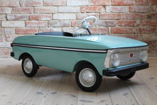 Blue Moskvich Toy Pedal Car, 1976 for 