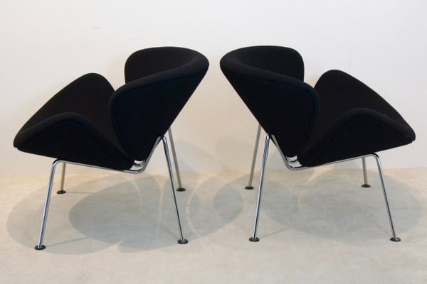 F437 Orange Slice Chairs By Pierre Paulin For Artifort 1960s Set