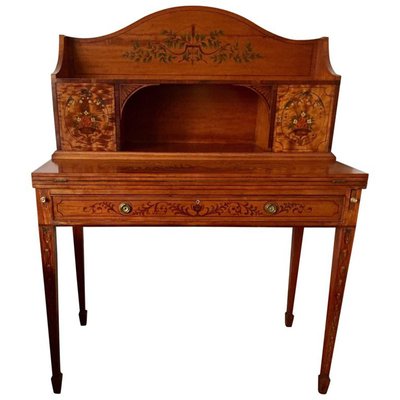 Antique Painted Satinwood Writing Desk For At Pamono Antique Painted Satinwood Writing Desk
