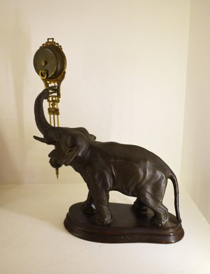 Beautiful pendulum clock bronze elephant statue 