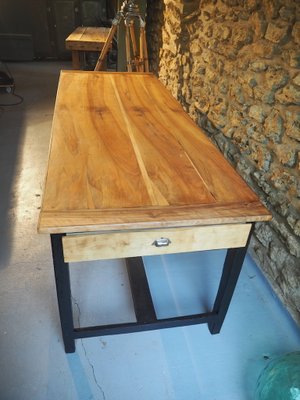 oak farmhouse dining table 1950s for sale at pamono